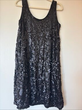 Elegant Black Sequin Dress